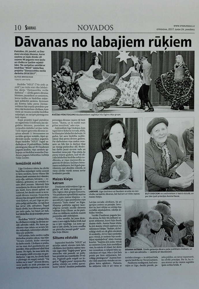 NSUS staburags Daudzeva